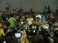 FSM. Reclamo ind�gena en centro de prensa. Fuente: (P�lsar)