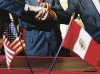 Firma del TLC entre Per� y Estados Unidos Fuente: www.redindigena.info